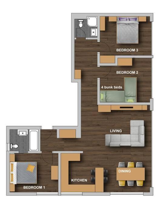 Perla Garden, Stylish Apartment - billede 2