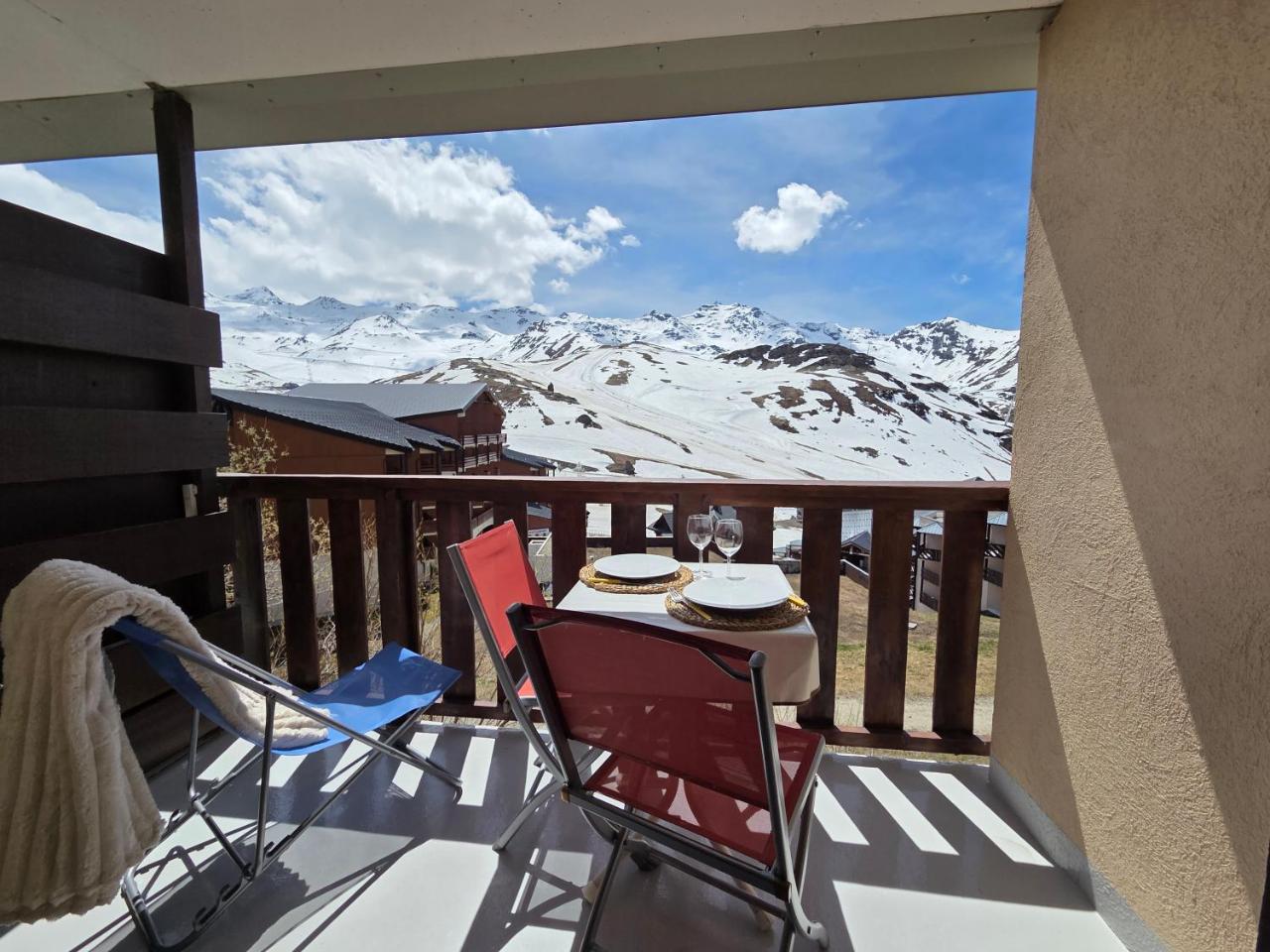 Val Thorens, Ski-In Ski-Out 1 Bedroom Apt for 4 with Fiber, South-Facing & Mountain Views – billede 5