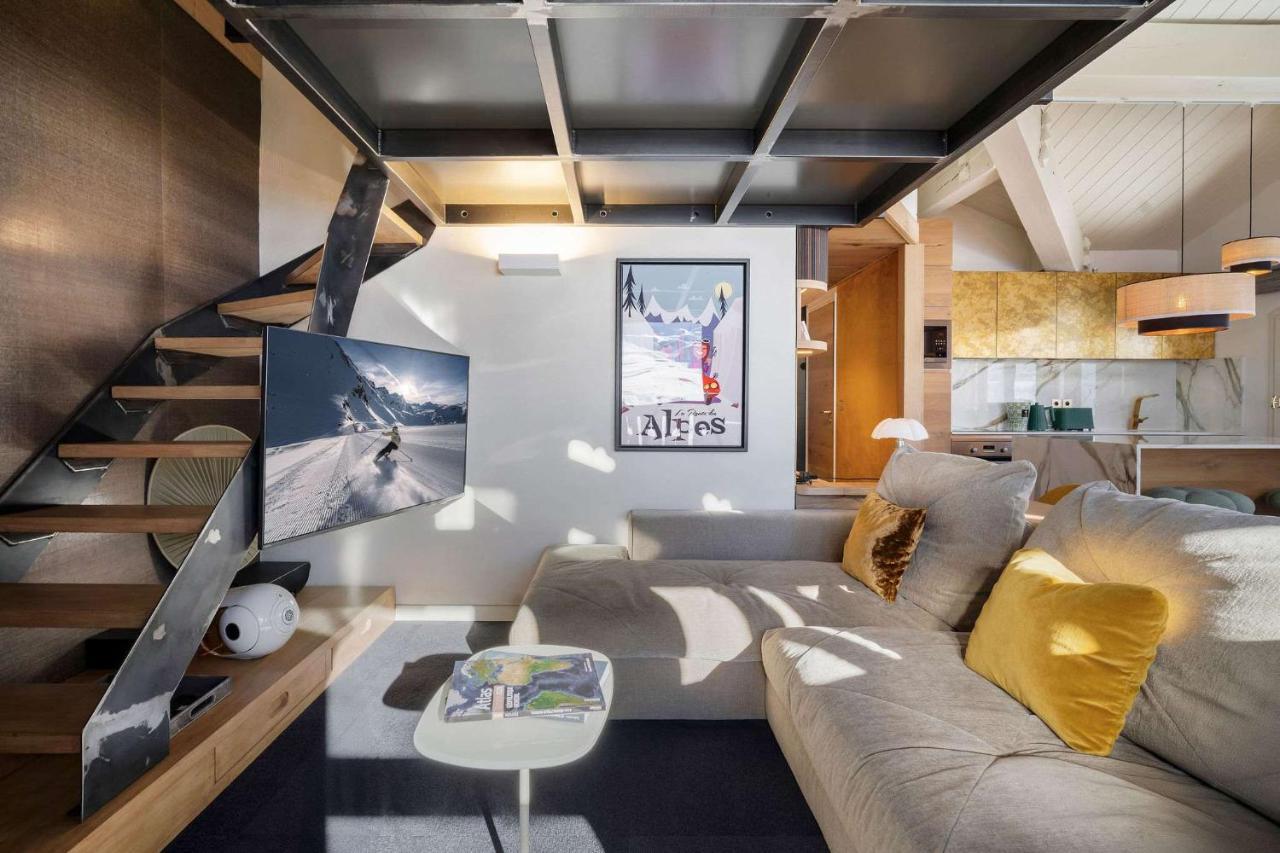 Luxury 4br Apartment with Fireplace & Private Parking - Val Thorens - billede 1