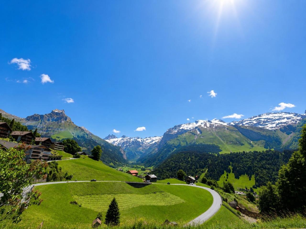 Moderne Wohnung Mit Sonniger Terrasse, Blick Auf Die Berge Und Das Engelbergertal – bild 5