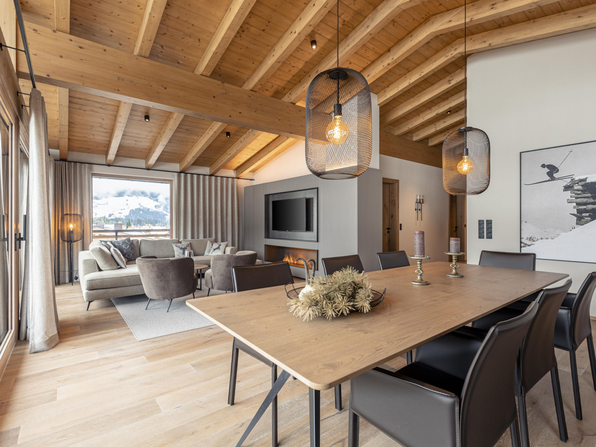 Penthouse mit 3 Schlafzimmern & Kamin - billede 4