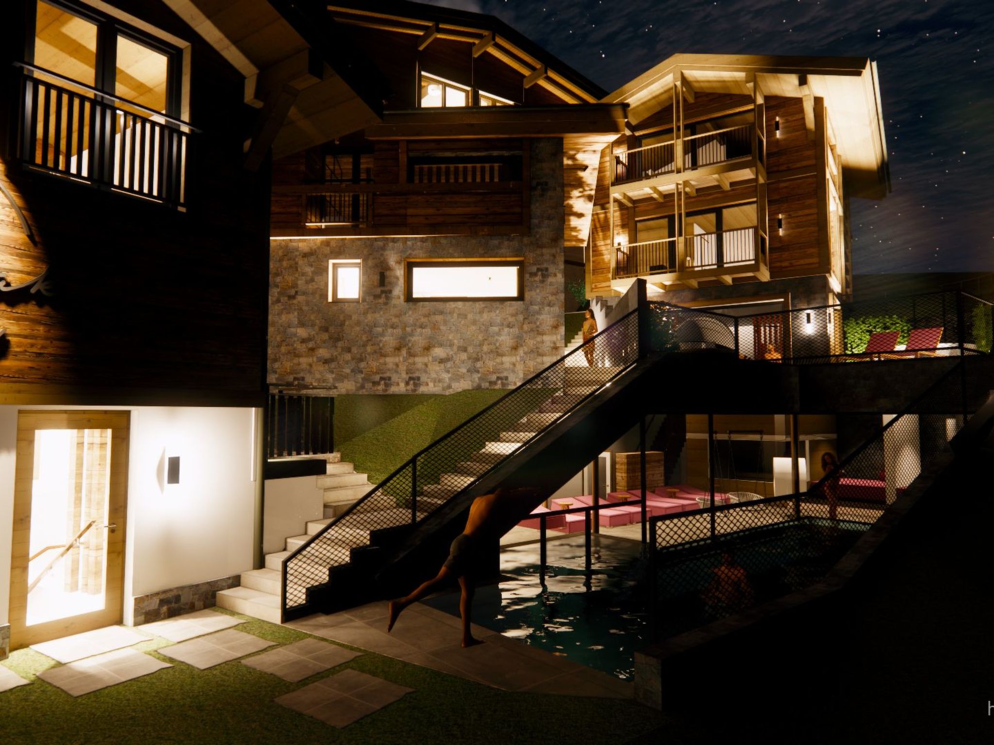 Chalet Black Stone - billede 1