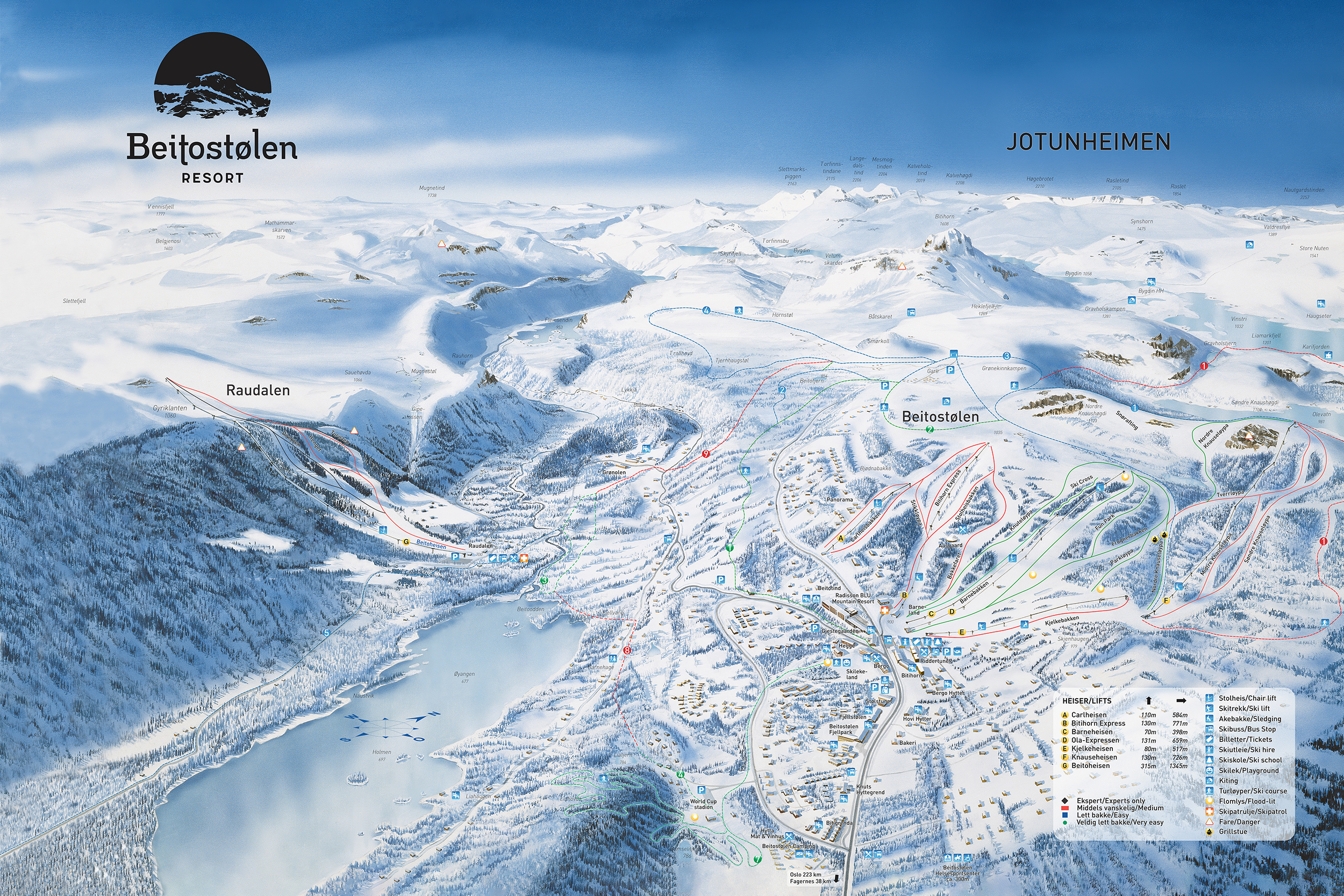Om du vill kombinera slalom och längdskidåkning ska du åka på skidsemester i Beitostølen