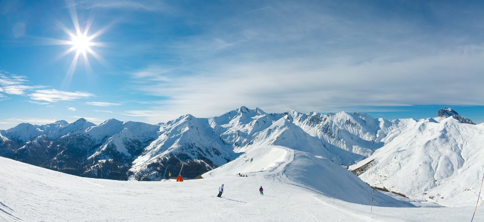 Skidsemester i Saalbach - Nerför backarna i strålande solsken