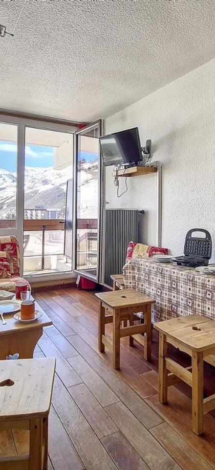 Studio (1 bunk bed and 1 sofa bed) – Studio Lumineux Aux Menuires - Ski Aux Pieds, Balcon Sud - Fr-1-344-1180