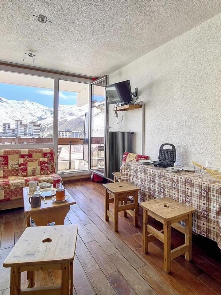 Studio (1 bunk bed and 1 sofa bed) – Studio Lumineux Aux Menuires - Ski Aux Pieds, Balcon Sud - Fr-1-344-1180