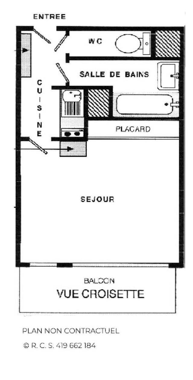 Residence Lac du Lou - Studio 4 Personnes Sur la Croisette Avec Vue Sur Les Pistes Mae-5074 – bild 10