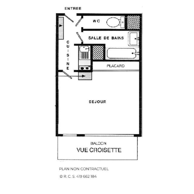 Residence Lac du Lou - Studio 4 Personnes Sur la Croisette Avec Vue Sur Les Pistes Mae-5074 – bild 10