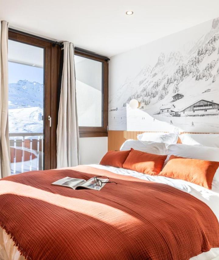 One-Bedroom Apartment (1 single bed and 1 large bed) - Free WiFi – Appartement 3p Chic Ski-In And Out - Val Thorens
