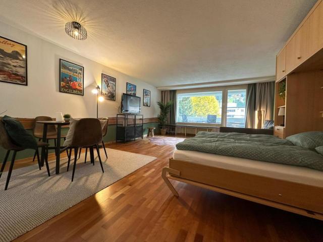 Alpine Hideaway - Cozy Mountainview Studio, Home-Cinema, Free Parking, Ski, Engelberg, Luzern – billede 7