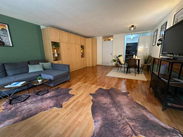 Alpine Hideaway - Cozy Mountainview Studio, Home-Cinema, Free Parking, Ski, Engelberg, Luzern – billede 8