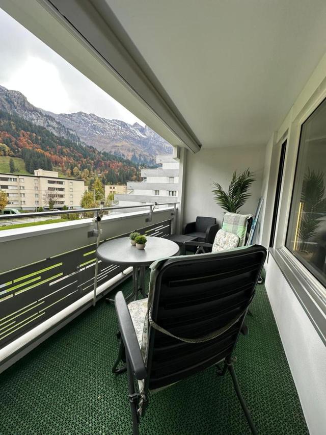 Alpine Hideaway - Cozy Mountainview Studio, Home-Cinema, Free Parking, Ski, Engelberg, Luzern – billede 9