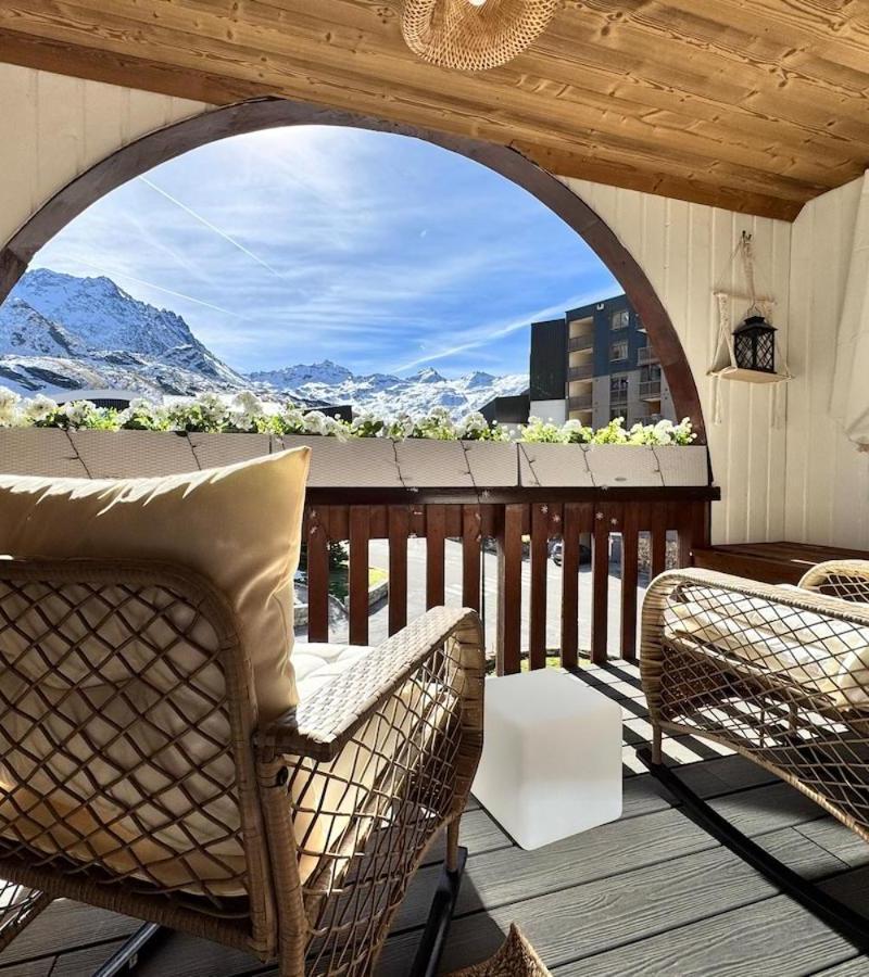 Val Thorens 4 Flocons Or, 42 M2, Vue Sur Les Glaciers, Sud