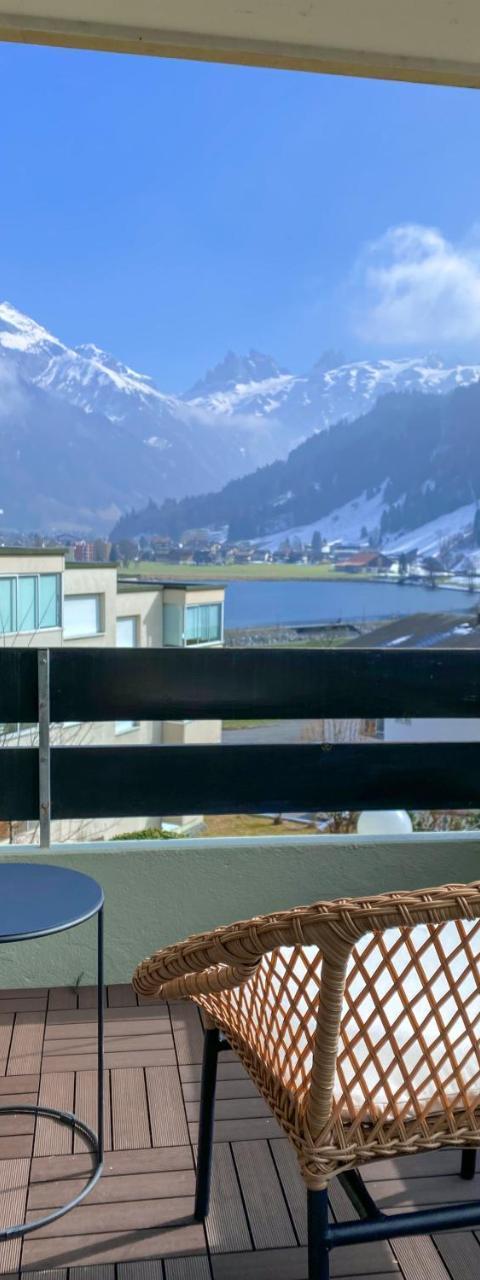 Wunderstay Alpine 203 Chic Studio with Balcony, Mountain And Lake View – Engelberg