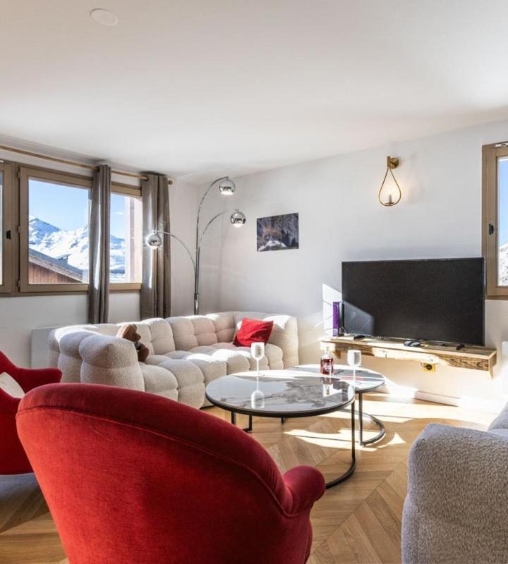 Three-Bedroom Apartment with Mountain View - Free WiFi – Chalet Alaska 7 130 M2 Balcony Ski in Parking