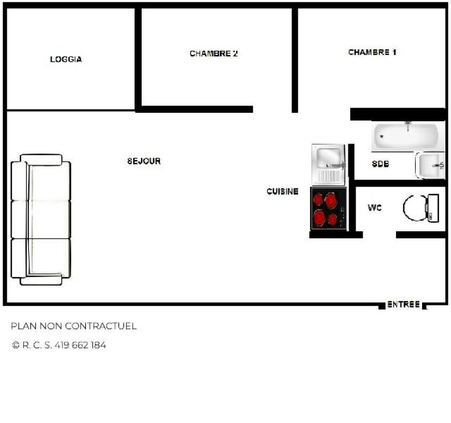 Residence Ski Soleil - Charmant Appartement 5 Personnes Avec Cuisine Equipee Mae-4854 – bild 7