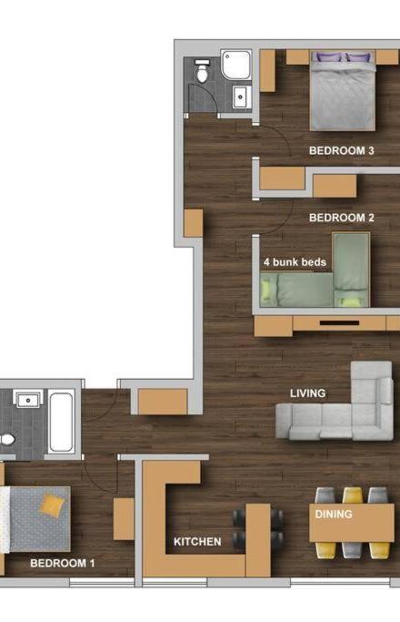 Perla Garden, Stylish Apartment – billede 2