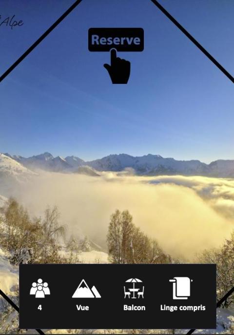 Studio Calme Avec Panorama Exceptionnel – Alpe d'Huez