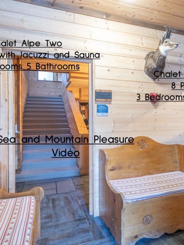 Chalet Alpe D'huez 1850-Sea And Mountain Pleasure Avec 2 Appartements- 1 Appartement 3 Chambres 8 Couchages - 3 Salles D'eau Et 1 Appartement 5 Chambres 12 Couchages 5 Salles D'eau - Jacuzzi Et Sauna -Pieds Des Pistes Et Centre – billede 5