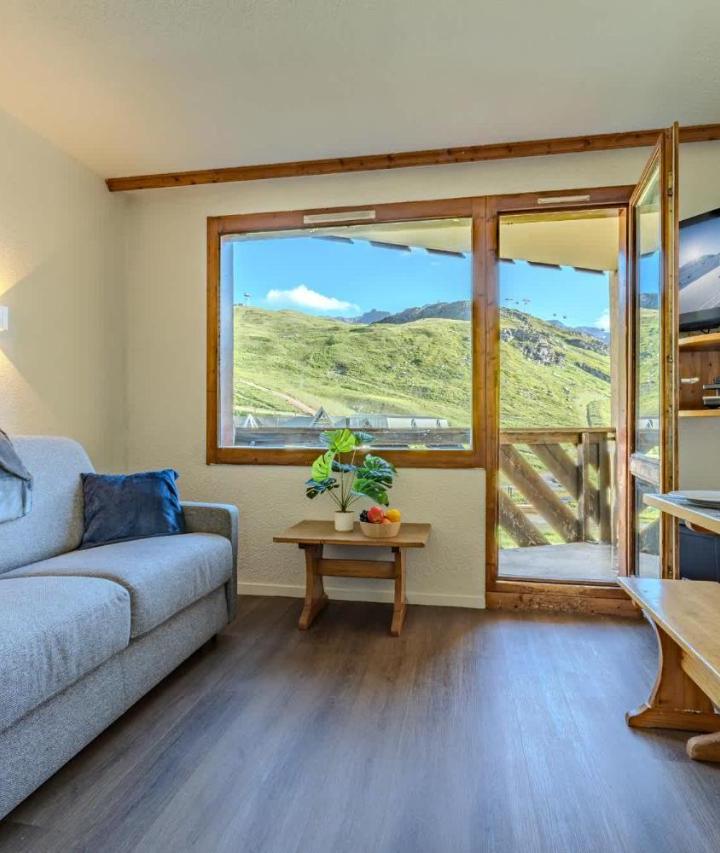 Apartment (1 sofa bed, Bedroom#1: 1 bunk bed) - Free WiFi – Cozy 1br Mountain View Apartment - Ski-In Ski-Out, Val Thorens