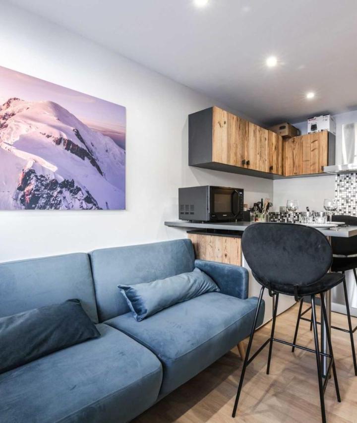 Two-Bedroom Apartment (1 large bed) - Free WiFi – Cosy Apt - 2bdr 4p - Mountain View Val-Thorens