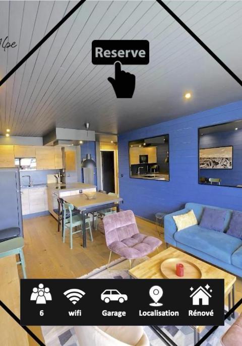 Rare - T4 Renove Plein Centre Avec Garage – Alpe d'Huez