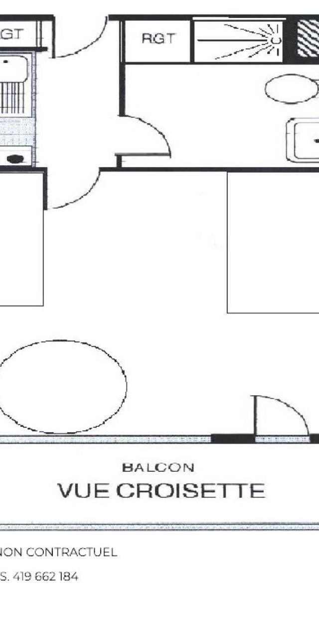 Residence Aravis - Ski Aux Pieds Studio 3 Personnes Au Coeur Des Menuires Mae-5834 – bild 6