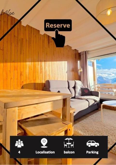 Charmant F2 Pied Des Pistes - Equipe Et Lumineux – Alpe d'Huez