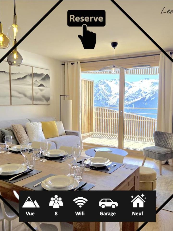 Three-Bedroom Apartment (1 large bed) - Free WiFi – Logement Premium Neuf & Calme - Vue Exceptionnelle