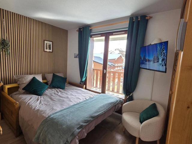 Val Thorens, Ski-In Ski-Out 1 Bedroom Apt for 4 with Fiber, South-Facing & Mountain Views – billede 8