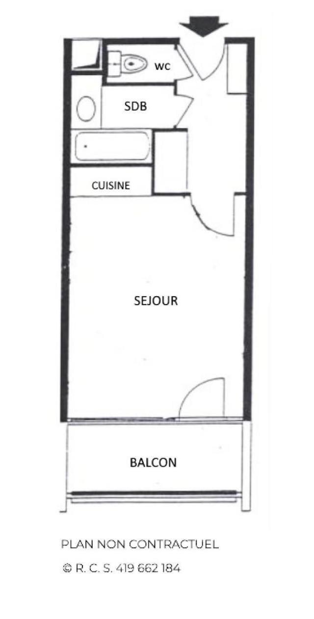 Residence Chaviere - Studio de 18 M² Avec Petit Balcon Expose Nord Appartement Pour 2 Personnes Mae-5984 – bild 7