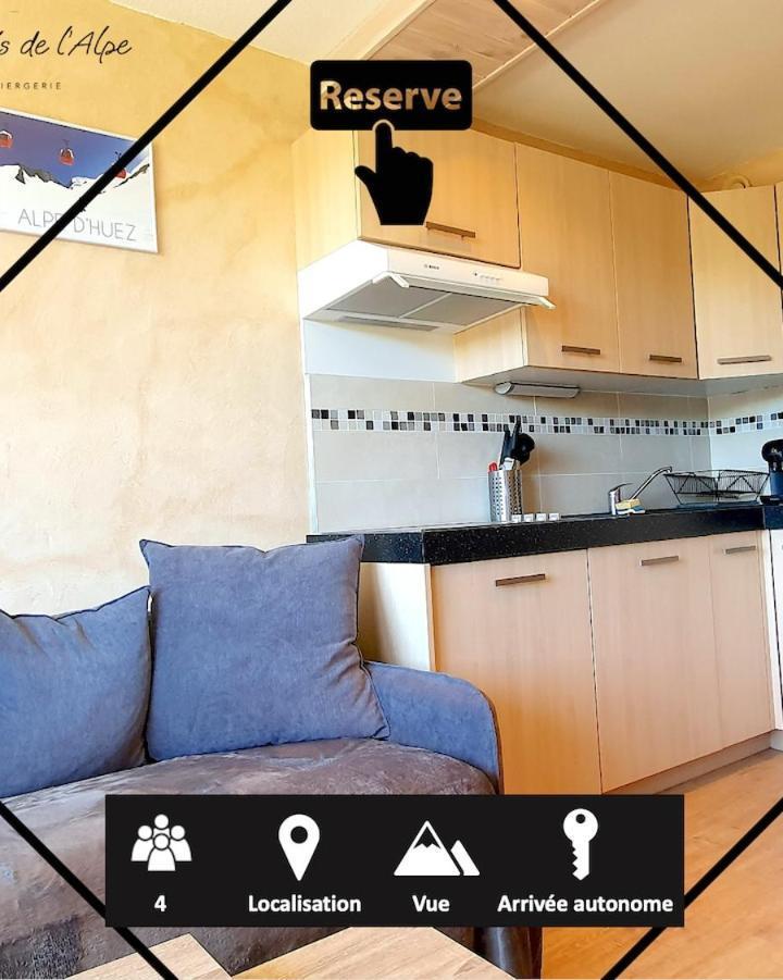 Studio Apartment with Balcony (1 sofa bed, Bedroom#1: 2 bunk beds) – Agreable T1 Renove Jolie Vue Sud - Pied Des Pistes
