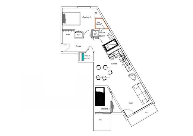 Residence Roc de Peclet - Spacieux Appartement Sur Les Pistes Pour 6 Personnes Mae-7450 – billede 7