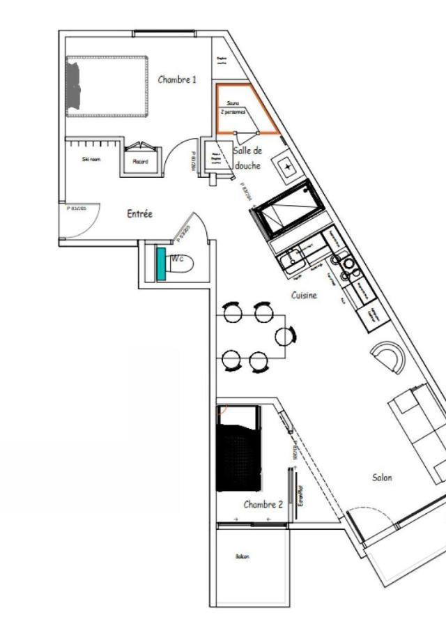 Residence Roc de Peclet - Spacieux Appartement Sur Les Pistes Pour 6 Personnes Mae-7450 – bild 7