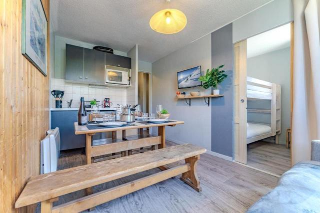 Cosy Family Flat - Heart of Val Thorens, Balcony with Mountain Views - Residence Le Joker – billede 6