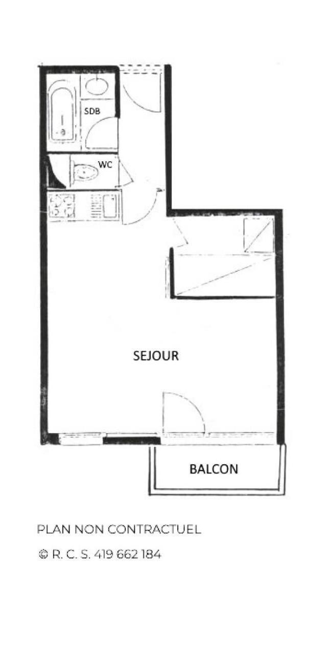 Residence Villaret - Studio Cabine Avec Cuisine Equipee Et Vue Sur Les Pistes Pour 4 Personnes Mae-4194 – bild 6