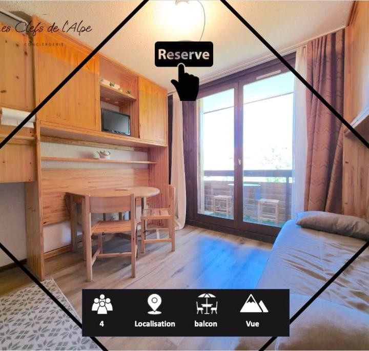 One-Bedroom Apartment (1 sofa bed) – Studio Centre Station a Deux Pas Des Pistes!