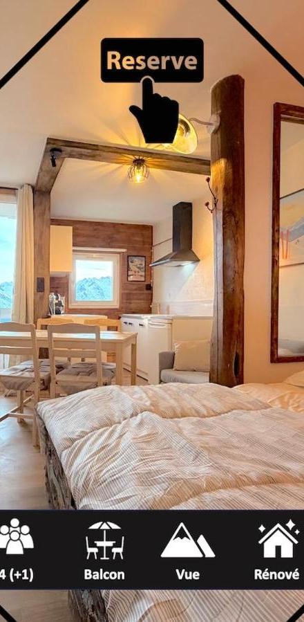 Studio Cosy Et Ensoleille - Jolie Vue Montagnes – billede 1