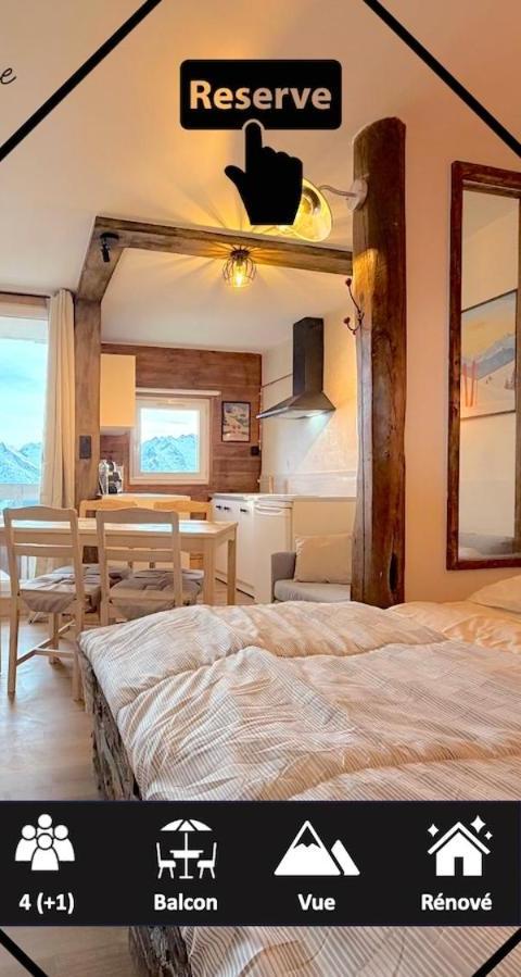 Studio Cosy Et Ensoleille - Jolie Vue Montagnes – Alpe d'Huez