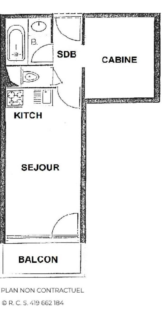 Residence Villaret - Chaleureux Studio Cabine Aux Menuires Pour 3 Personnes Mae-5794 – bild 5