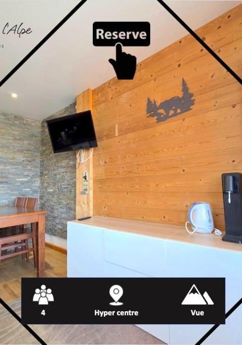 Studio Central Avec Superbe Vue Sur Les Montagnes – Alpe d'Huez