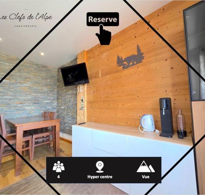 One-Bedroom Apartment (1 single bed and 1 double bed) – Studio Central Avec Superbe Vue Sur Les Montagnes