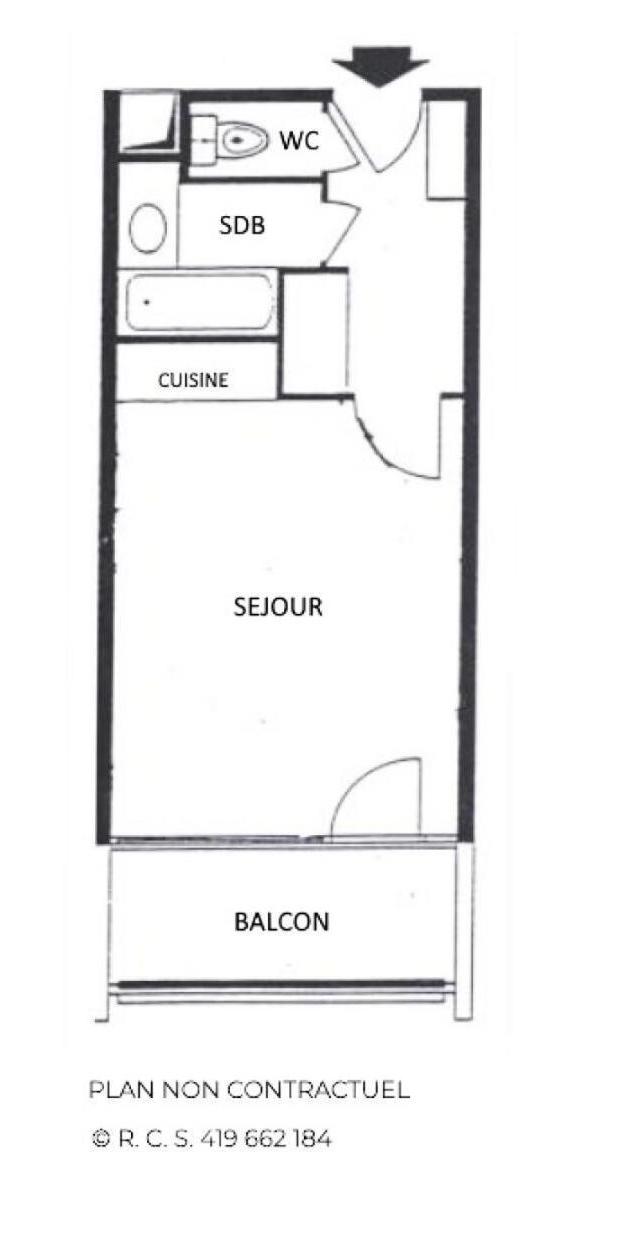 Residence Chaviere - Studio Ski Aux Pieds Au Coeur Des Menuires Appartement Pour 4 Personnes Mae-4114 – bild 6