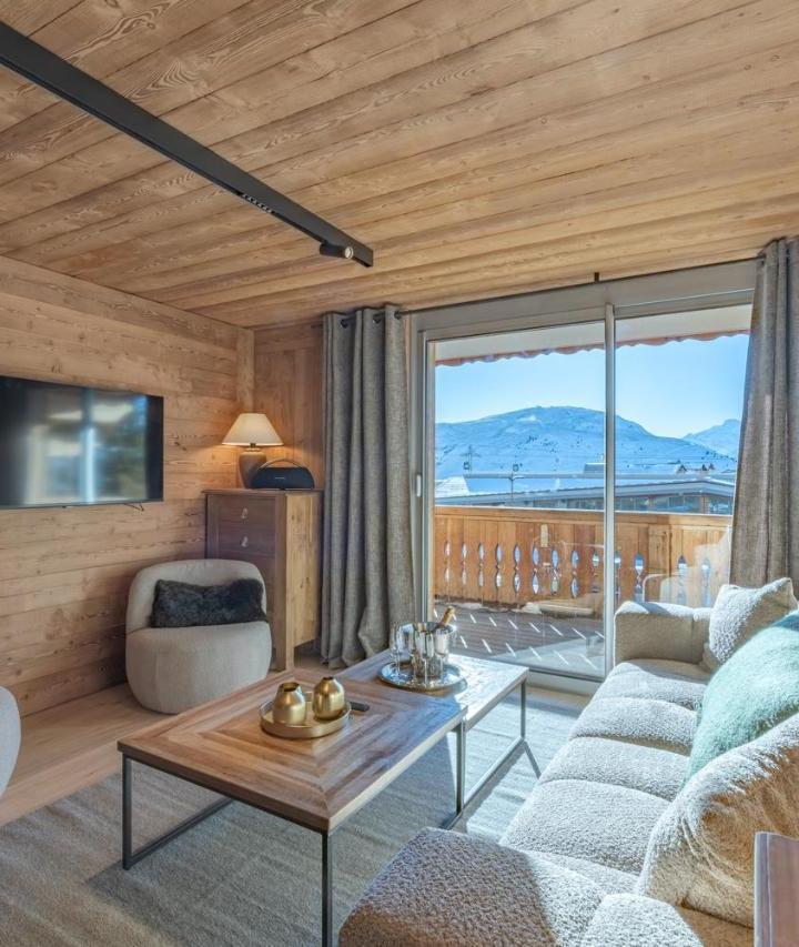 Two-Bedroom Deluxe Apartment with Balcony - Free WiFi – Alpe D'huez Houses - Sarenne - Grand Standing Pour 4ou5 Sauna Fitness Babyfoot