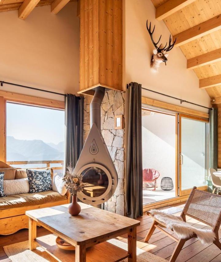 Duplex Apartment (1 large bed) - Free WiFi – Alpe D'huez Houses - Chez Gaston - Comme Un Chalet 4 Chambres Pour 10p