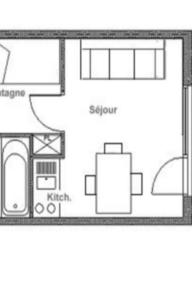 Studio Renove Au Pied Des Pistes Avec Balcon - Fr-1-344-933 – billede 9