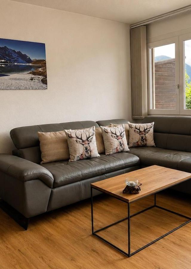 Moderne Wohnung Mit Sonniger Terrasse, Blick Auf Die Berge Und Das Engelbergertal – billede 9