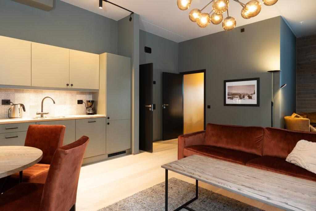 Ridder Apartment: 3 sovrum, 72m2, sauna, 6 personer – Riddertunet lägenheter