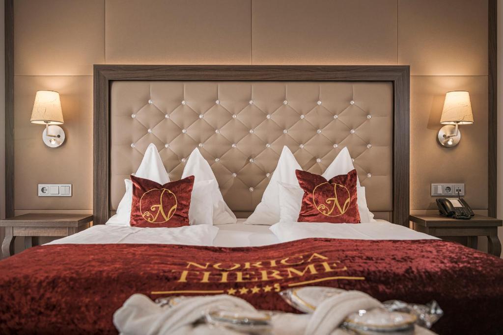 Dubbelrum Deluxe m balkong max 2 pers. – Hotell Norica Spa