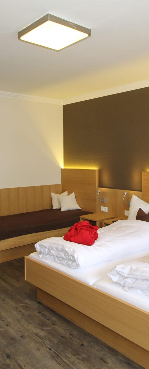 Trippelværelse m badekar max 3 pers. – Hotel Herzblut